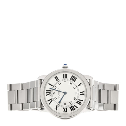 Cartier Stainless Steel 36mm Ronde Solo Quartz Watch 2 of 5