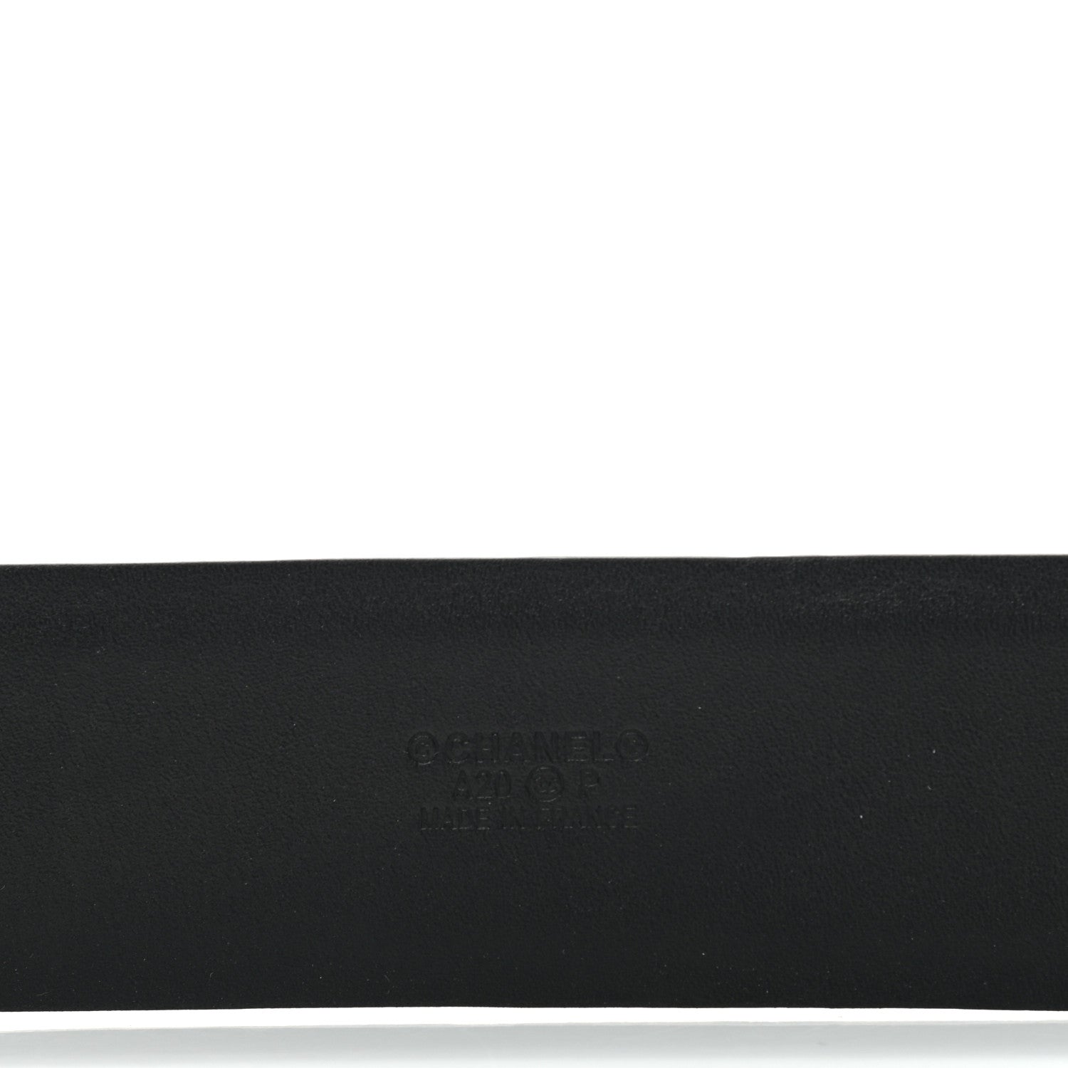 Chanel Calfskin CC Logo Belt 80 32 Black 3 of 4