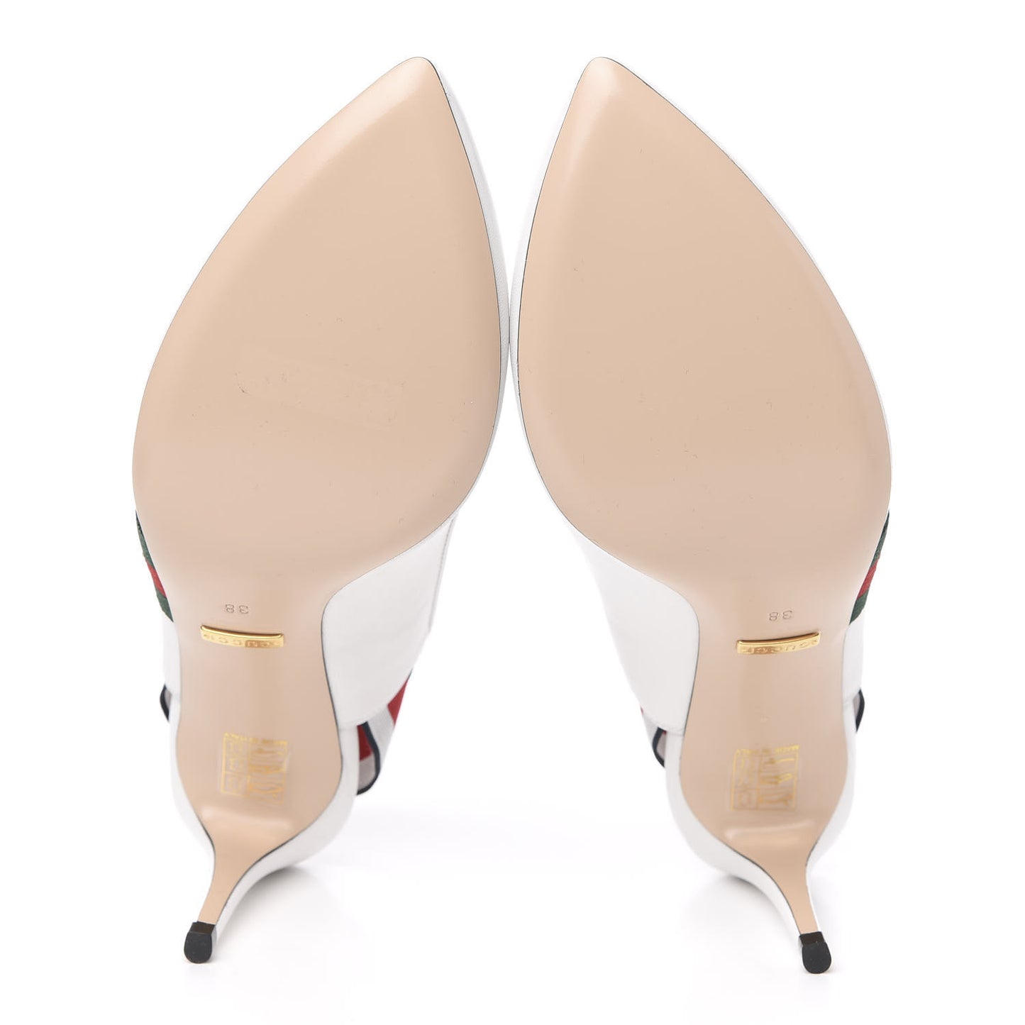 Malaga Kid Web Sylvie Mid Heel Slingback Pumps 38 White