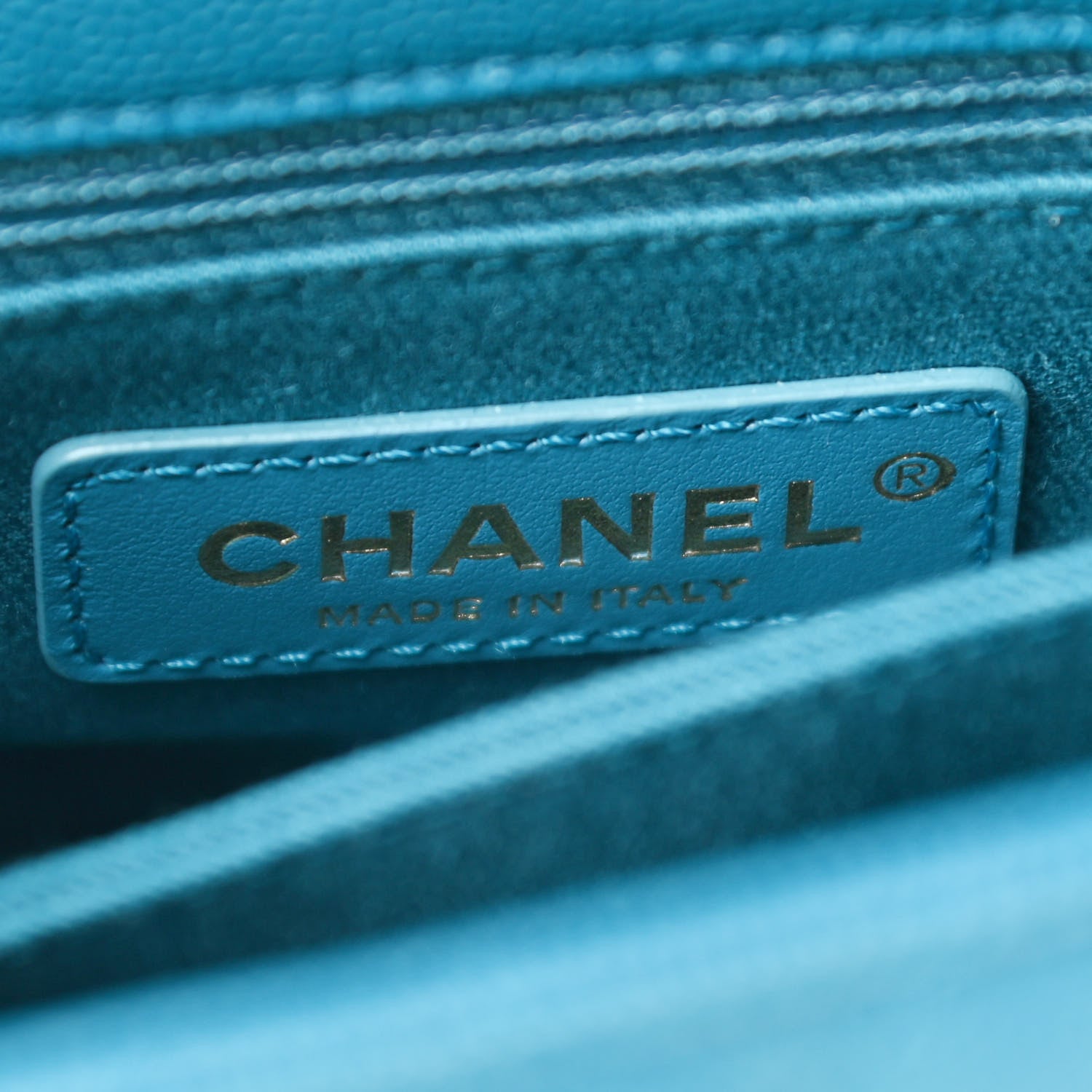 Chanel Caviar Quilted Extra Mini Coco Handle Flap Dark Turquoise 6 of 11