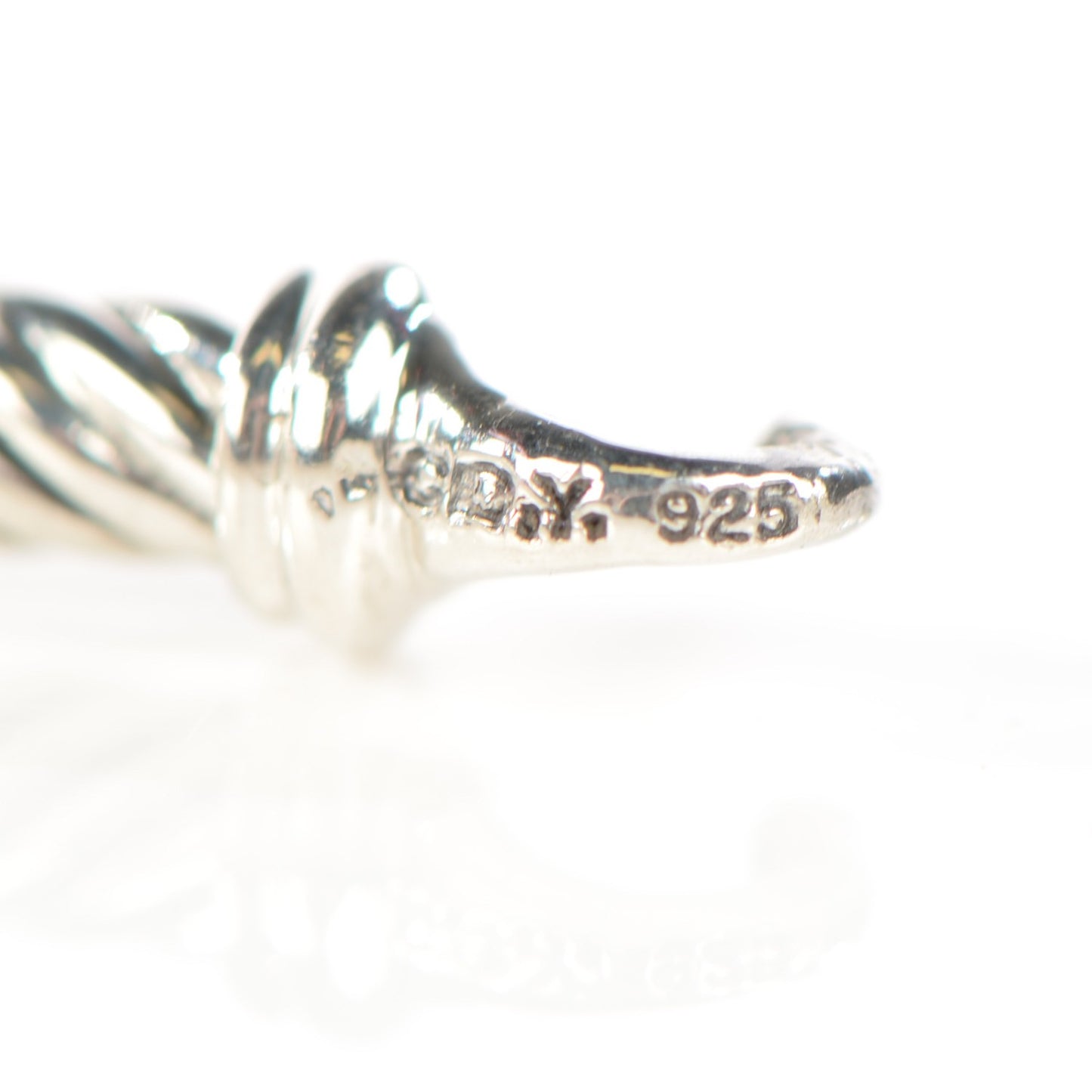 Sterling Silver Diamond Hematite 3mm Petite Wheaton Bracelet