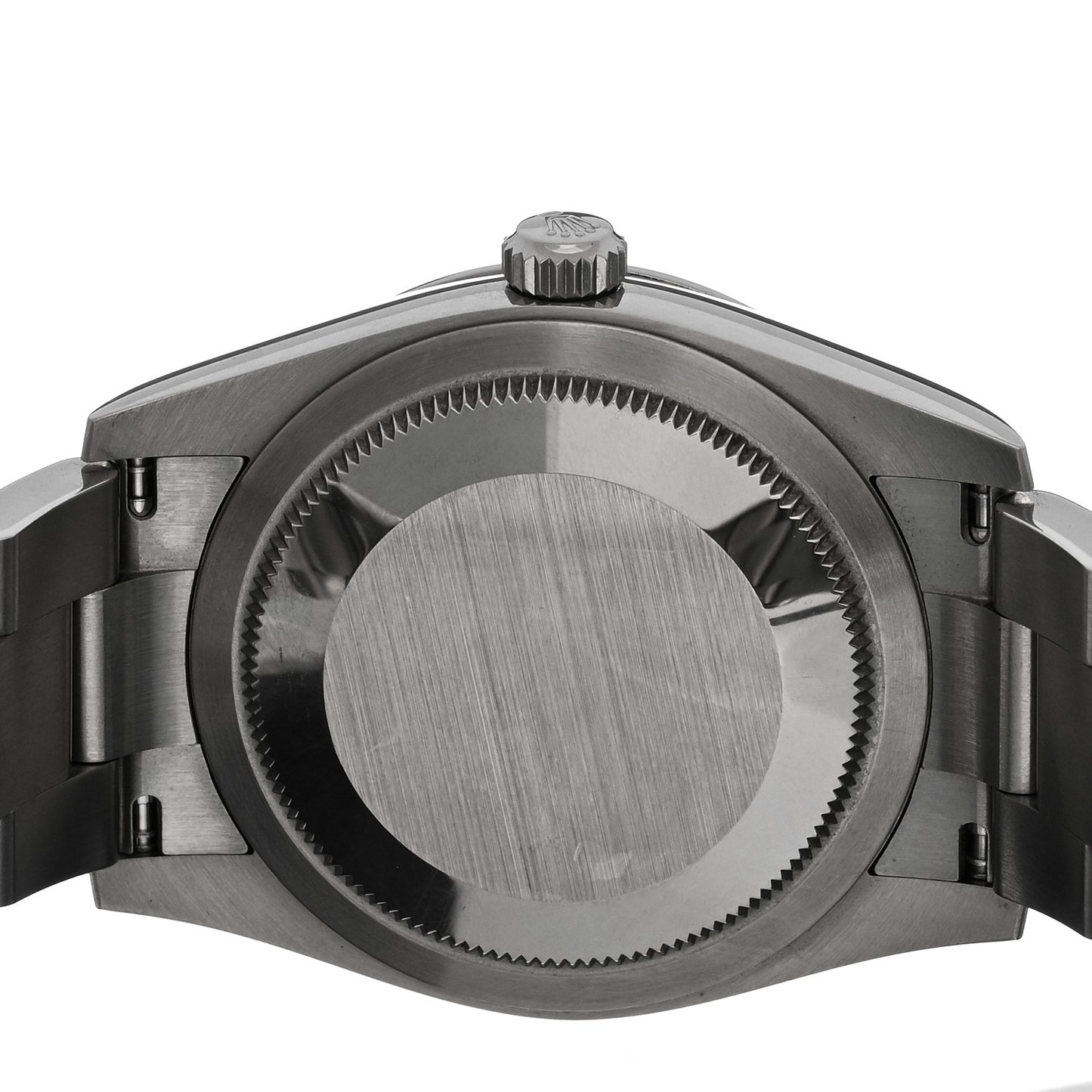 Stainless Steel 34mm Oyster Perpetual Watch Bright Black 124200
