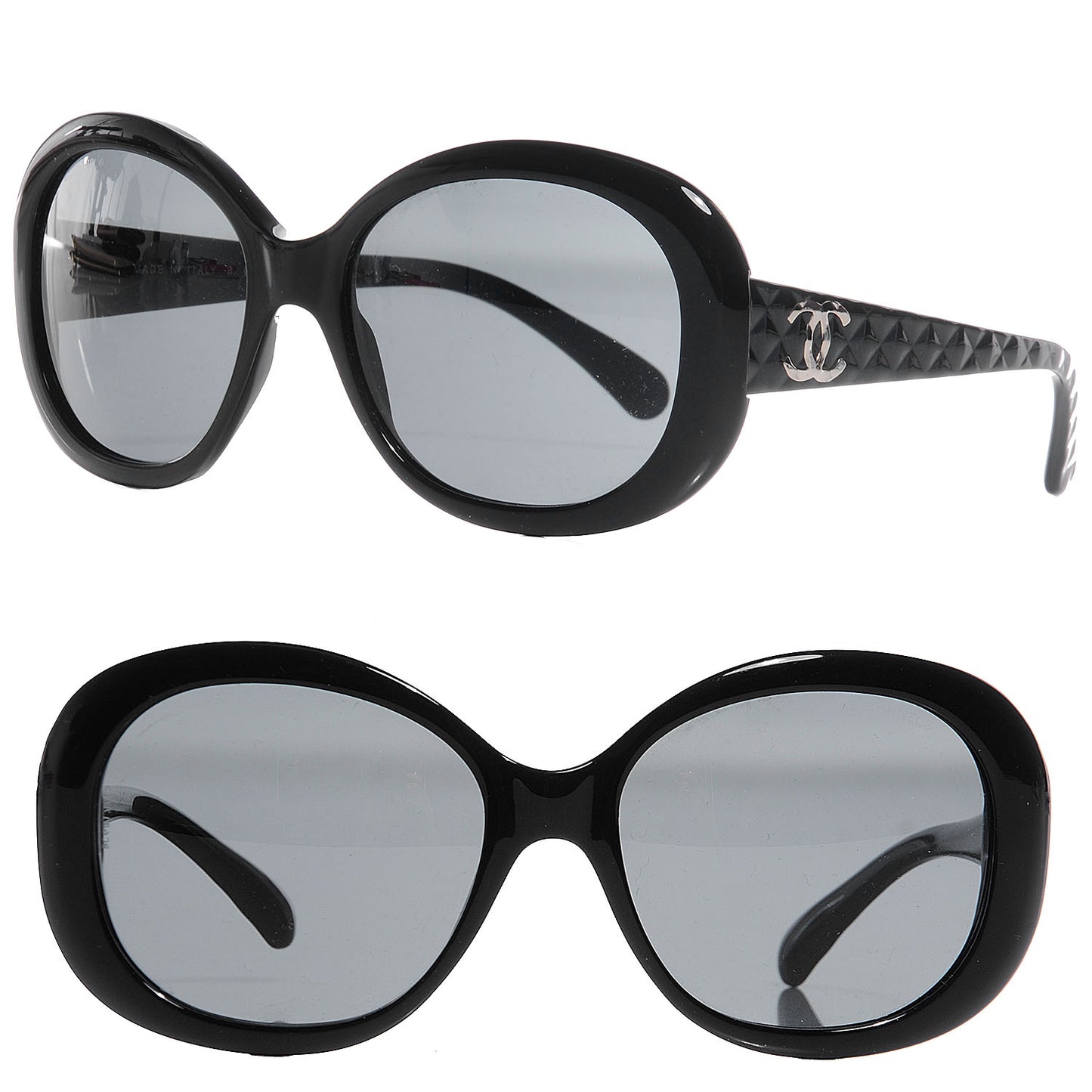 Quilted CC Sunglasses 5188 Black