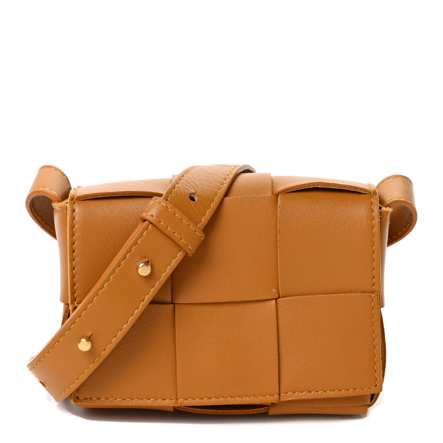 Bottega Veneta Lambskin Maxi Intrecciato Extra Mini Cassette Crossbody Bag Acorn 1 of 9