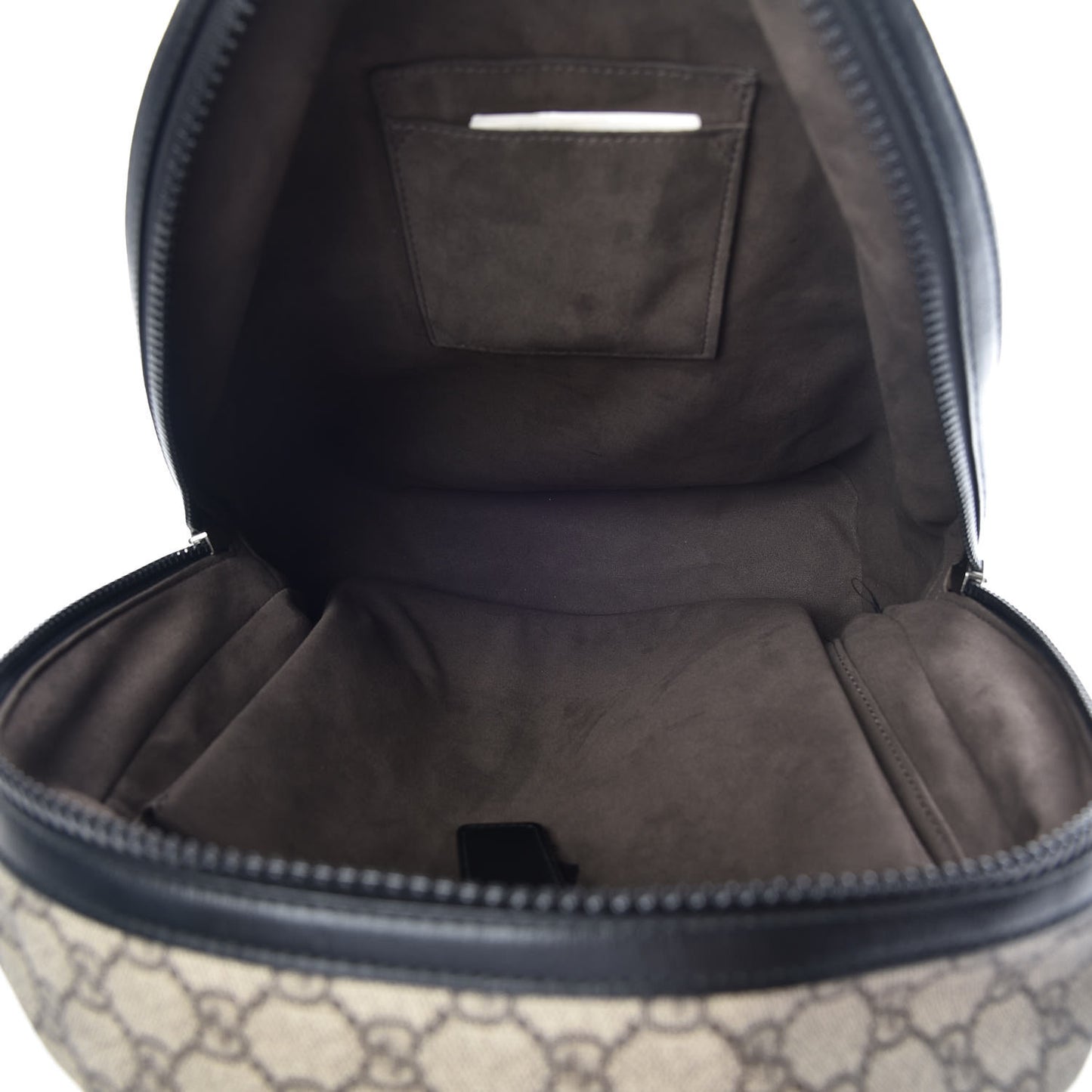 GG Supreme Monogram Medium Backpack Black