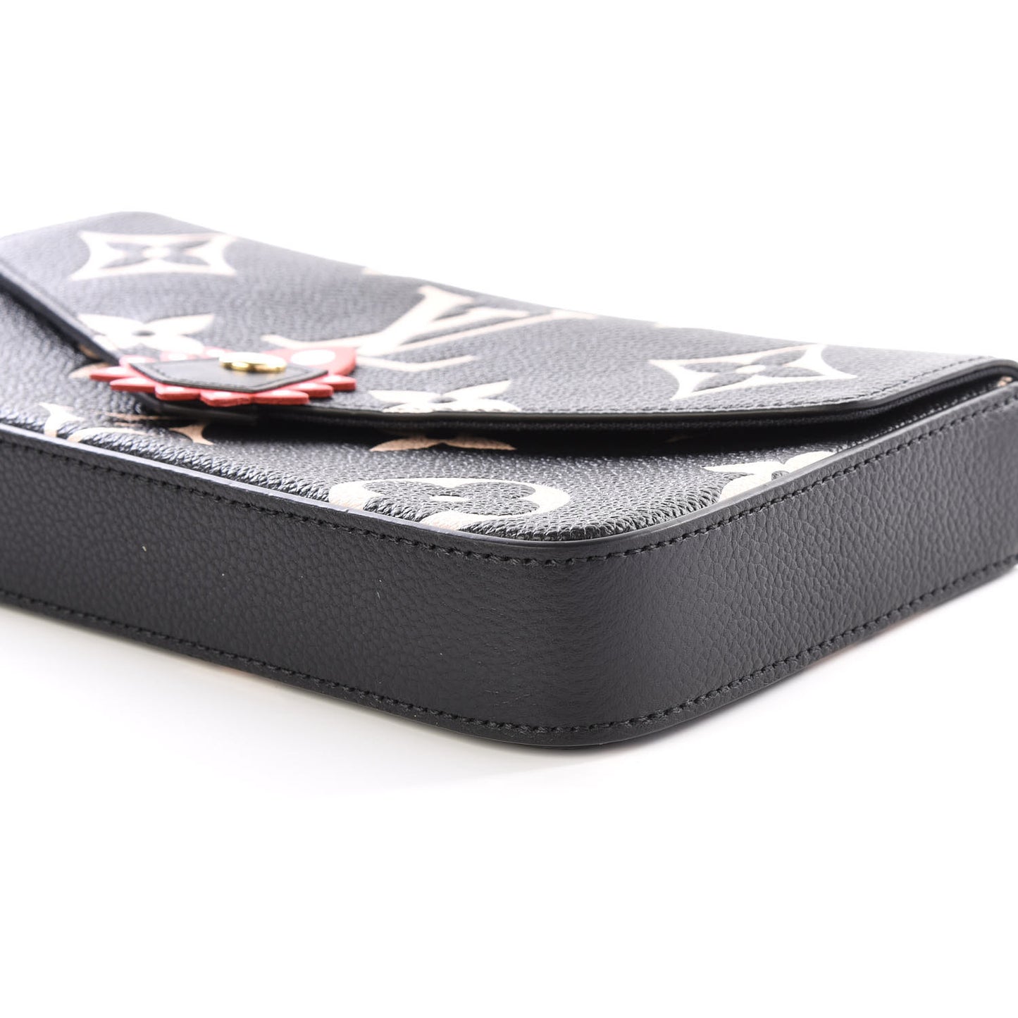 Empreinte Monogram Giant Crafty Pochette Felicie Black Creme