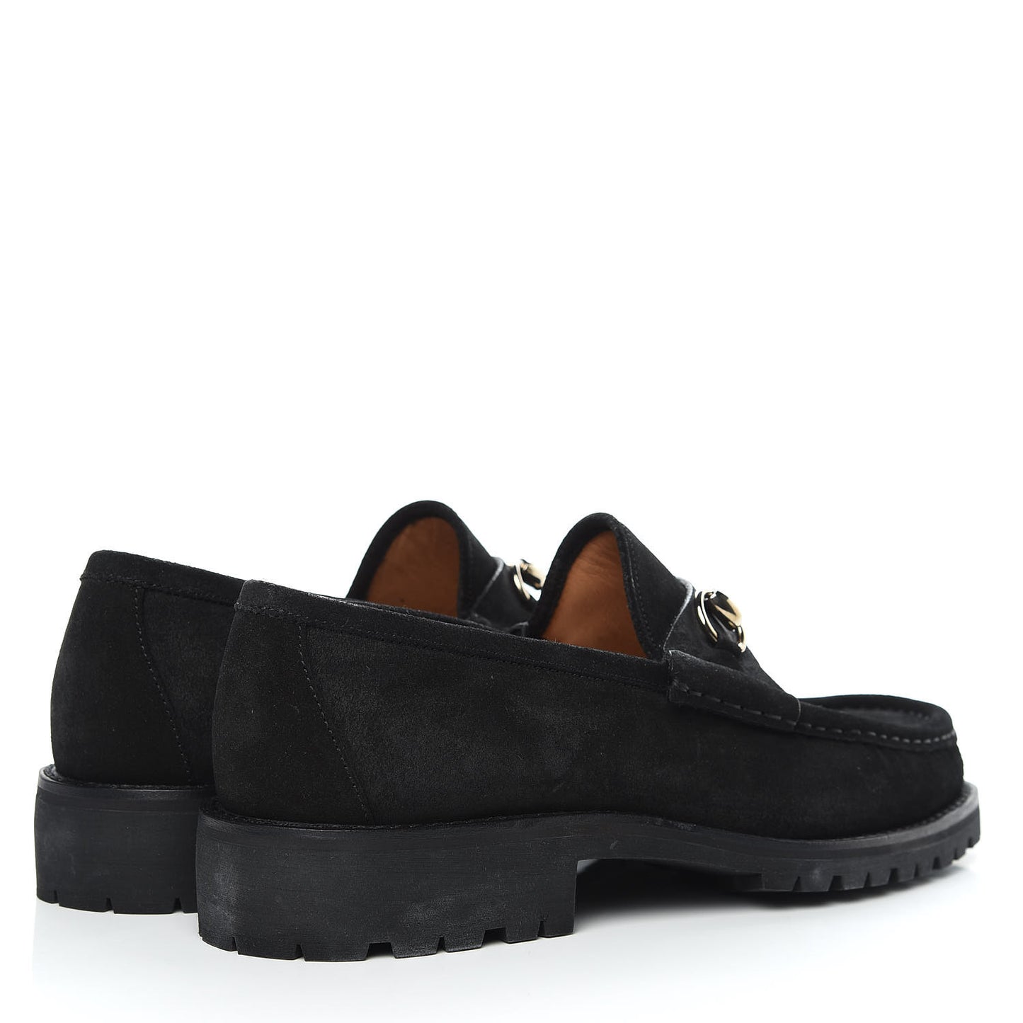 Suede Mens Horsebit Loafers 8 Black