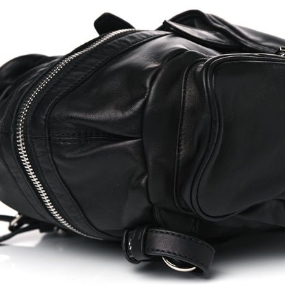 Alexander Wang Lambskin Mini Marti Backpack Washed Black Rhodium Hardware 8 of 8