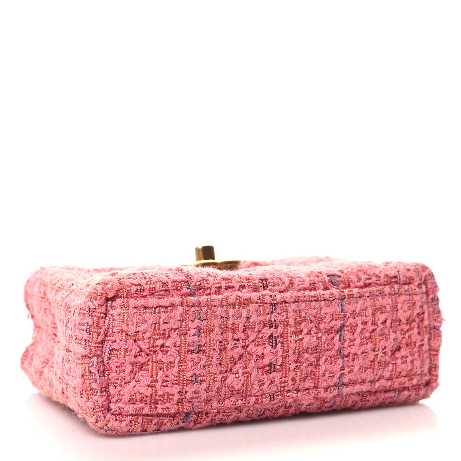 Chanel Tweed Quilted Mini Nano Kelly Shopper Pink 4 of 11