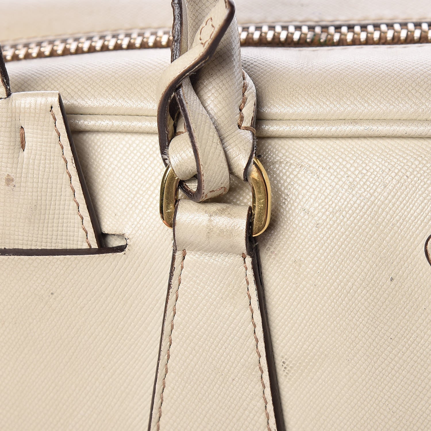 Prada Saffiano Lux Tote Bowler Talco 21 of 36