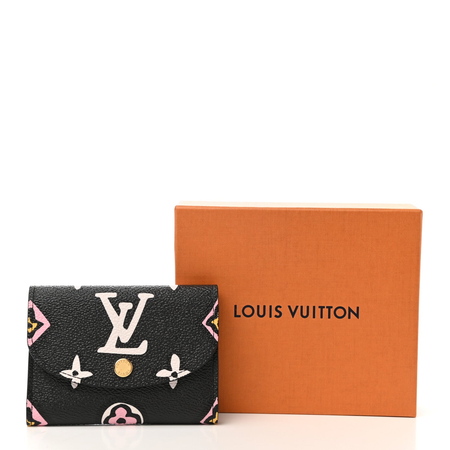 Louis Vuitton Monogram Giant Wild At Heart Rosalie Coin Purse Black 7 of 7