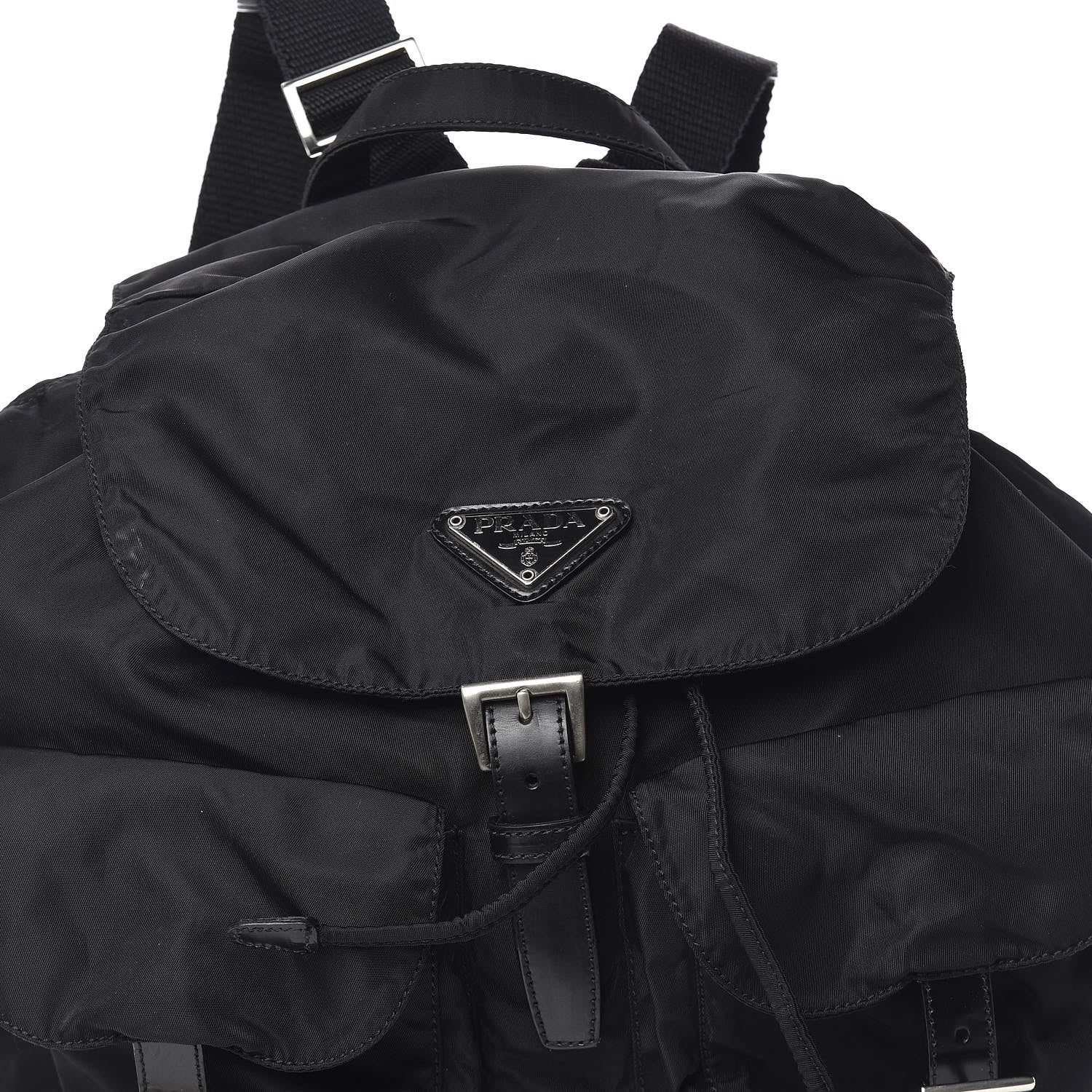 Prada Nylon Vela Medium Backpack Black 10 of 10