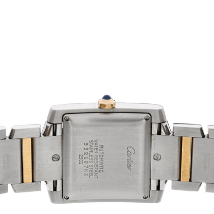 Cartier Stainless Steel 18K Yellow Gold 28mm Tank Francaise Automatic Watch 4 of 5