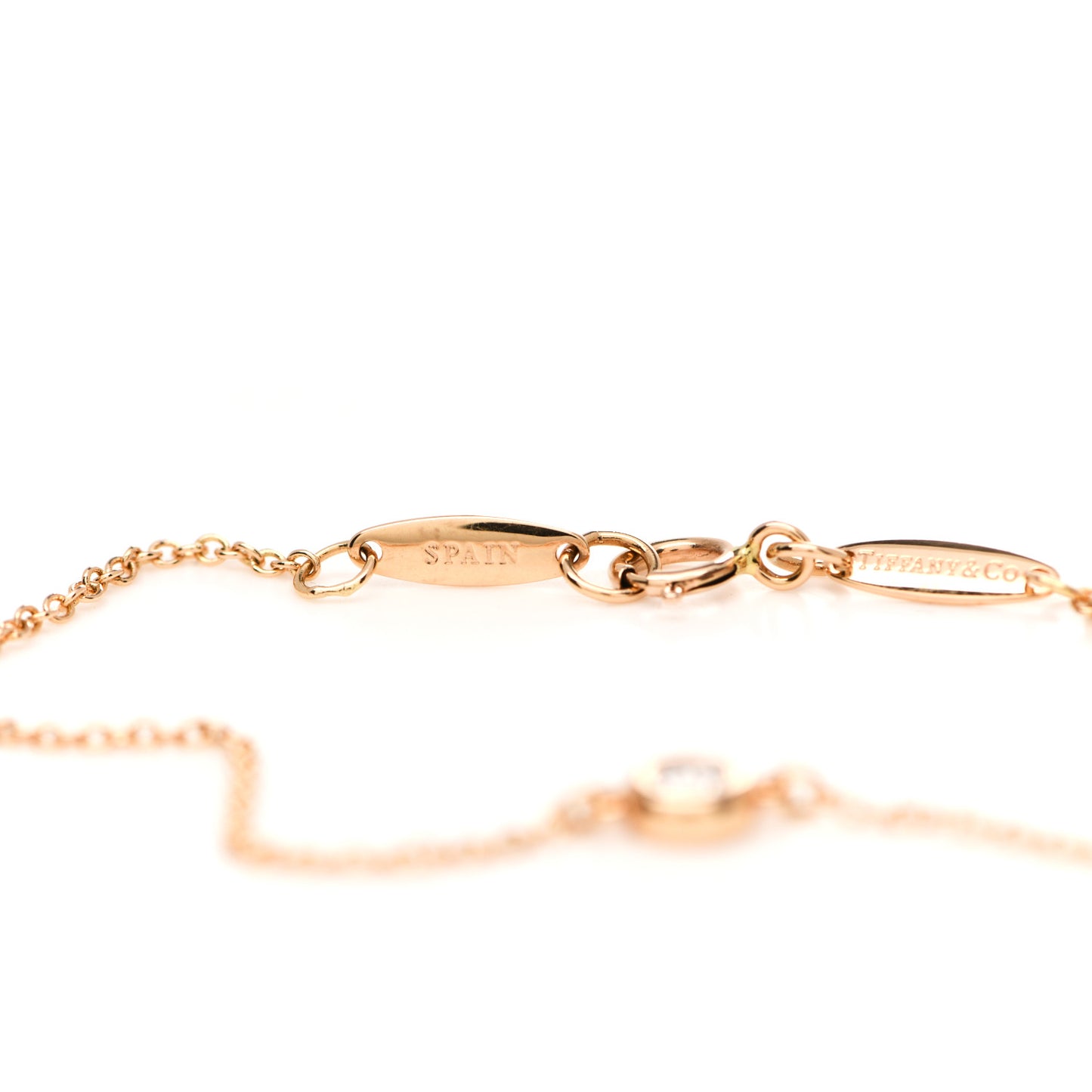 18K Rose Gold Diamond .07ct Elsa Peretti Diamonds by the Yard Bracelet