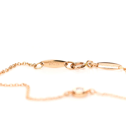 Tiffany 18K Rose Gold Diamond .07ct Elsa Peretti Diamonds by the Yard Bracelet 3 of 6