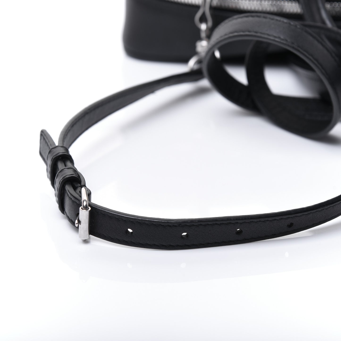 Calfskin S Triangle Duffle Black