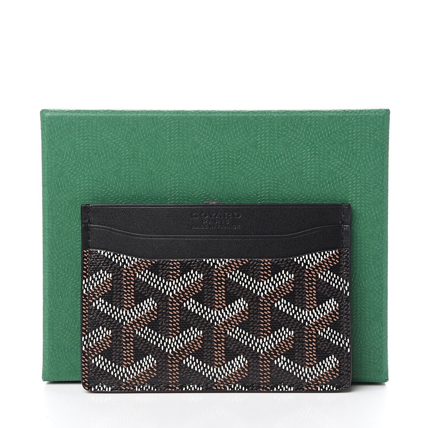 Goyardine Saint Sulpice Card Holder Black