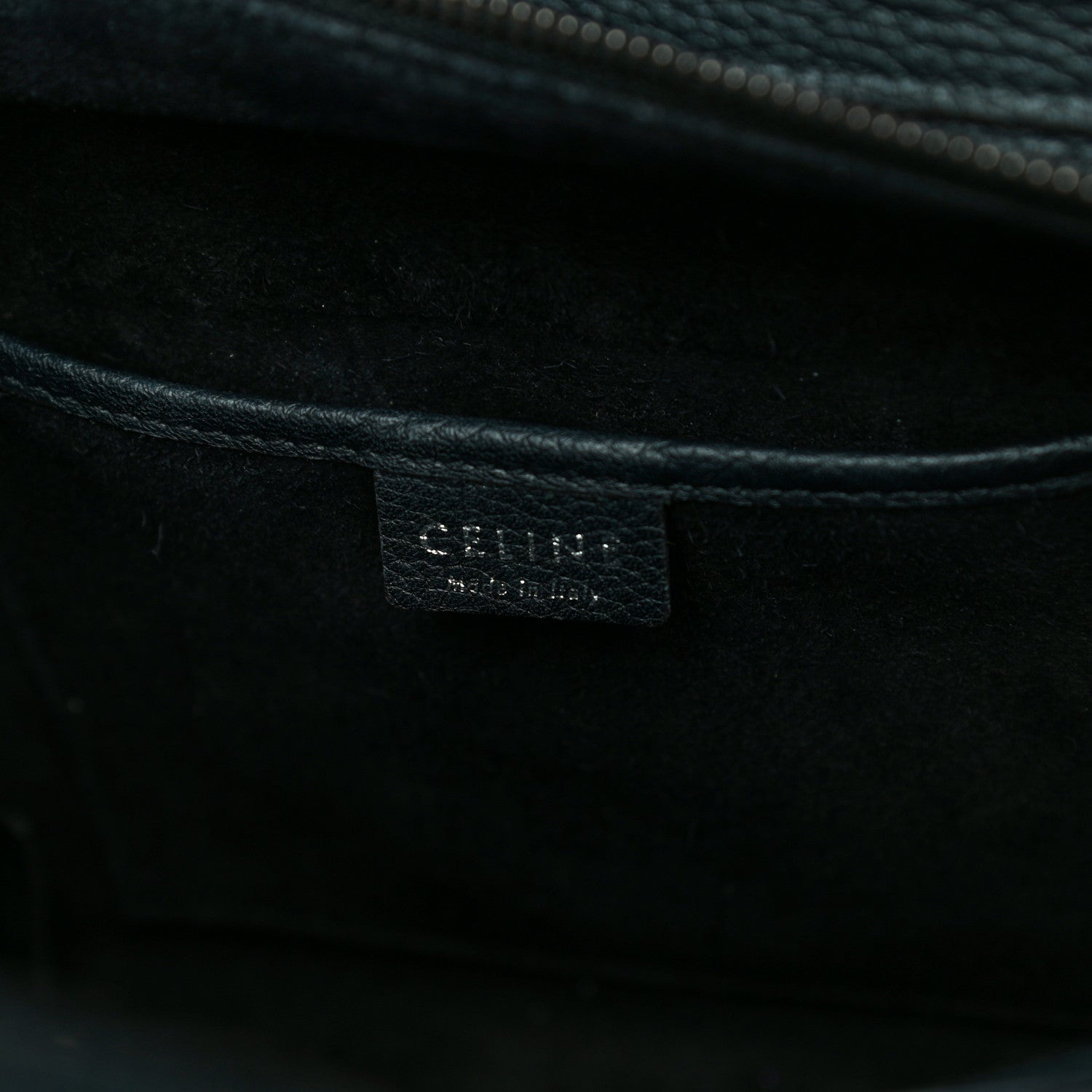 Celine Drummed Calfskin Nano Luggage Black 6 of 15