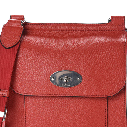 Mulberry Natural Grain Calfskin Antony Messenger Crossbody Scarlet 9 of 9