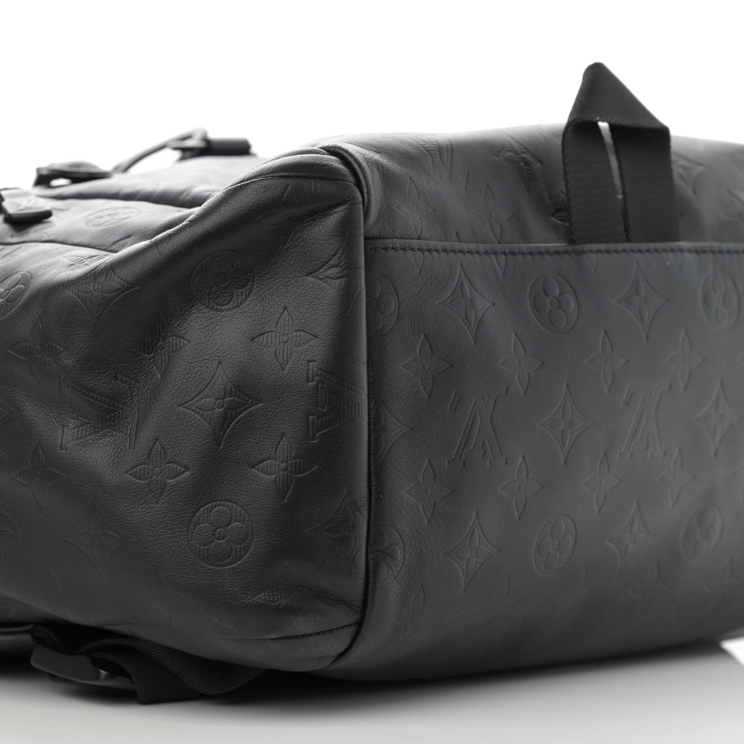 Calfskin Monogram Shadow Discovery Backpack Black