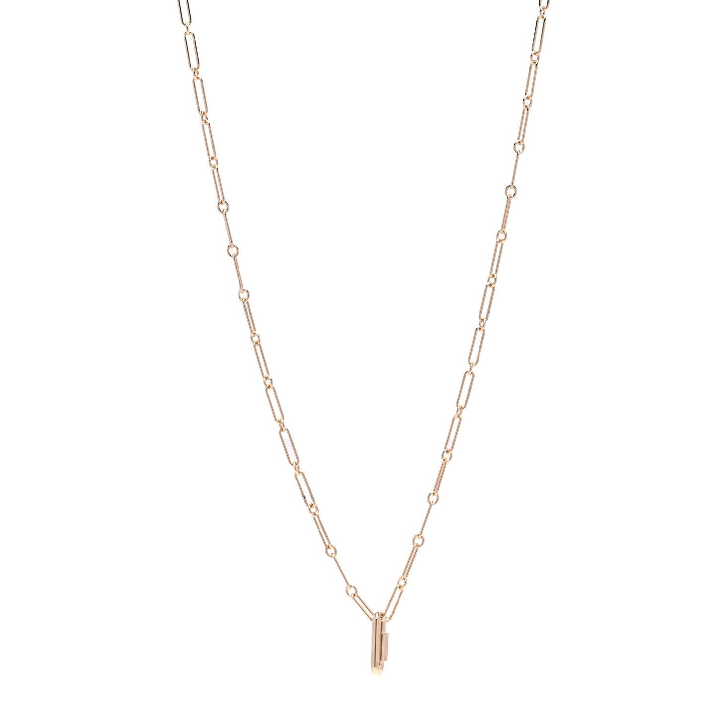 Permabrass Curiosite Long Necklace Rose Gold