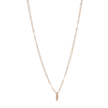 Hermes Permabrass Curiosite Long Necklace Rose Gold 1 of 7