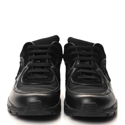 Chanel Toile Suede Calfskin CC Sneakers 35 Black 2 of 7