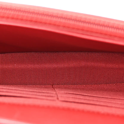 Chanel Lambskin Quilted Wallet On Chain WOC Red 5 of 15