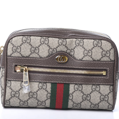 Gucci GG Supreme Monogram Web Small Ophidia Belt Bag 85 34 Dark Brown 7 of 9