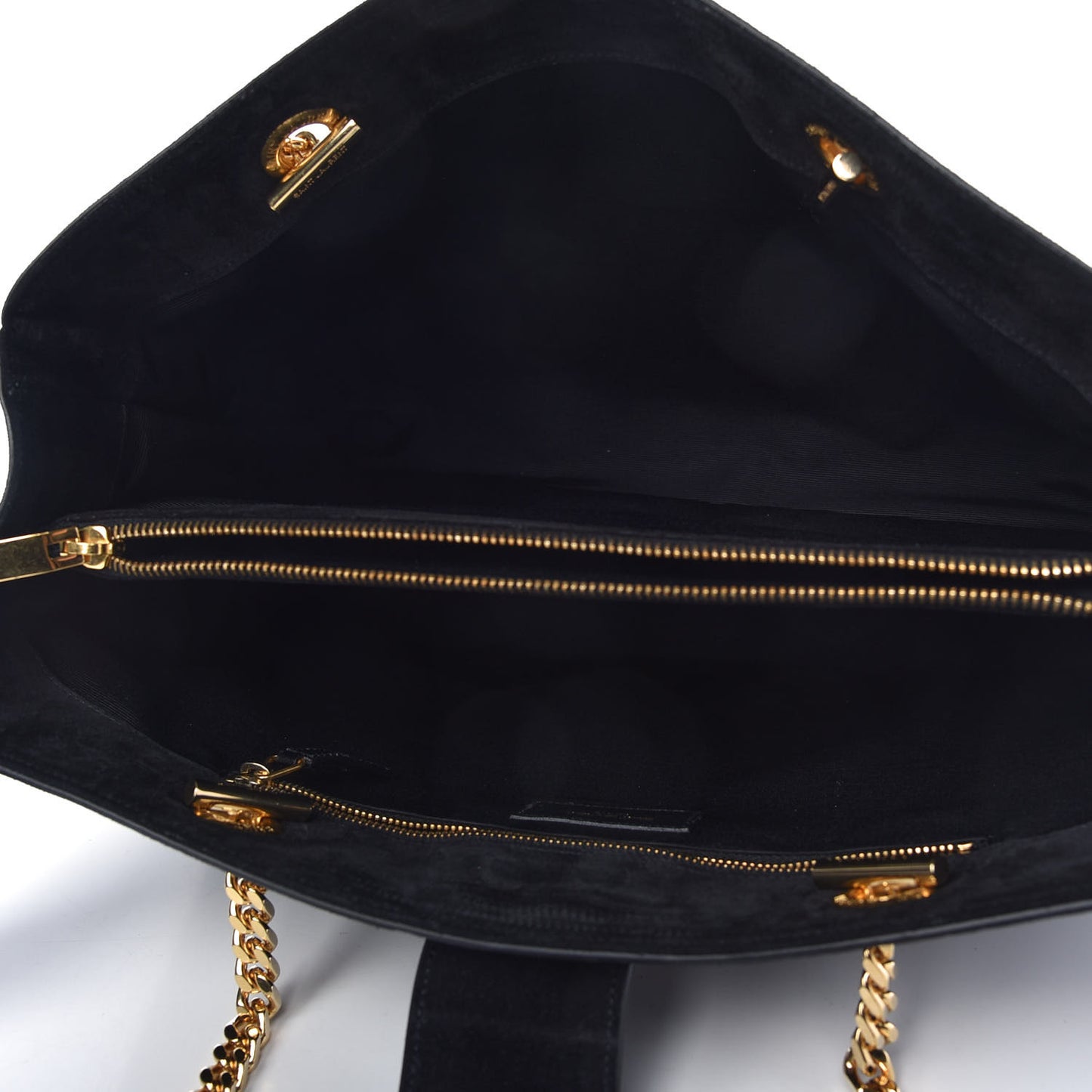 Suede Monogram Cassandre Shopper Black