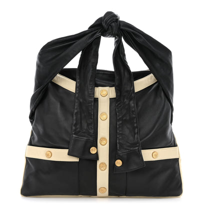 Chanel Lambskin Large Girl Bag Black Beige 1 of 10