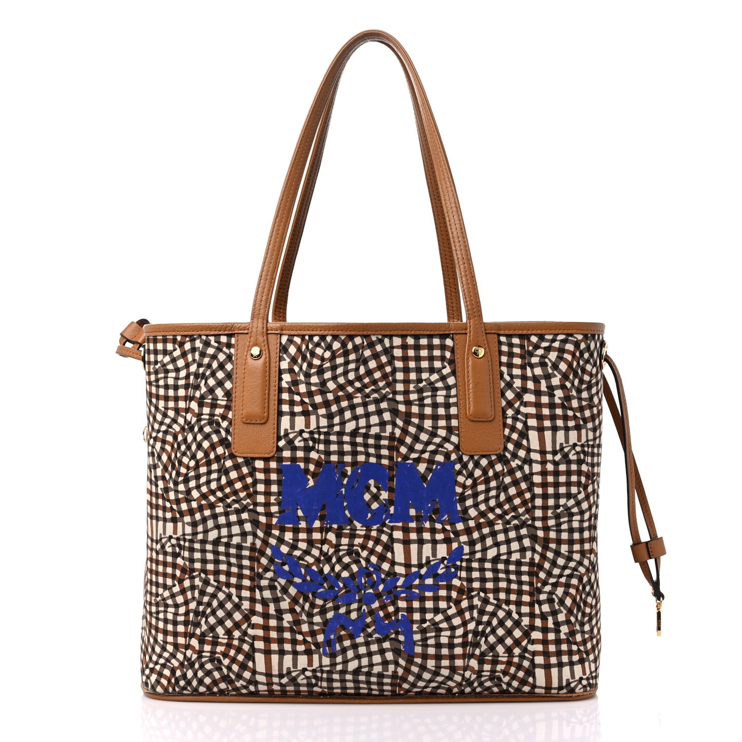 Visetos Medium Liz Reversible Shopper Tote Cognac