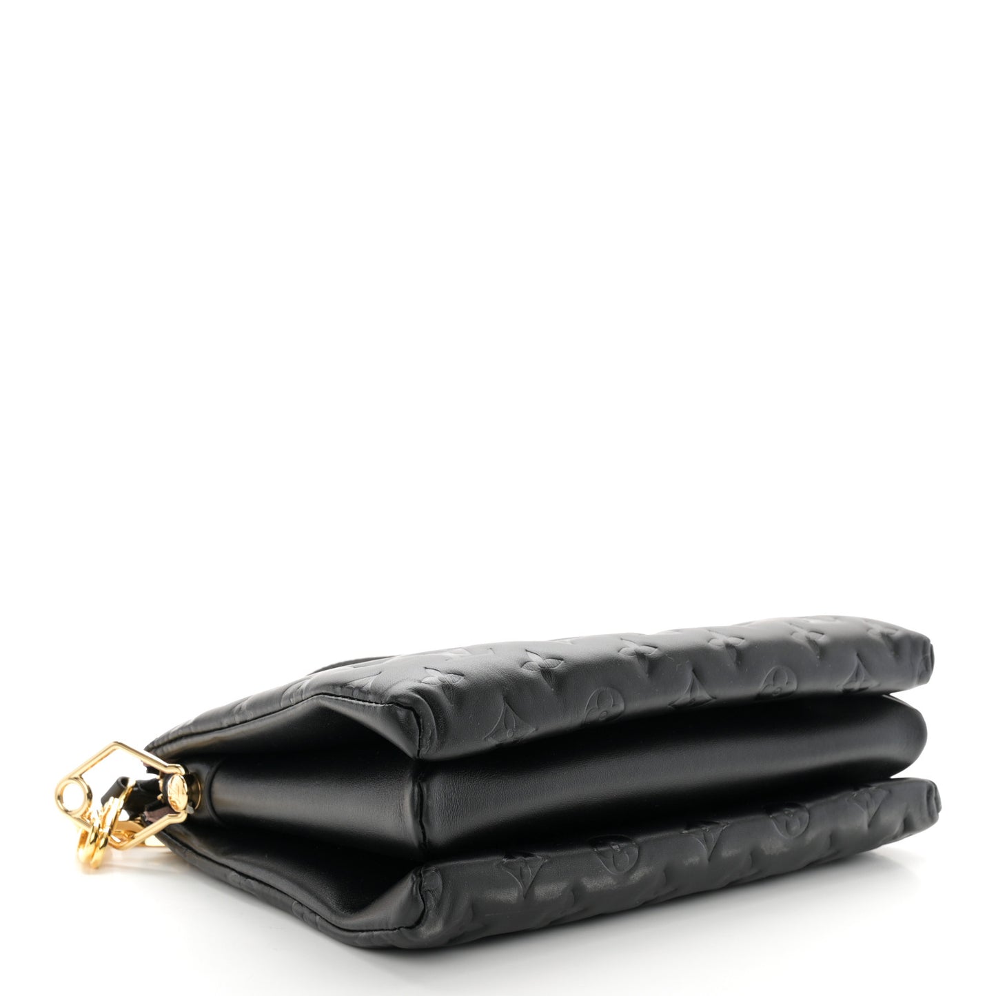 Lambskin Embossed Monogram Coussin PM Black