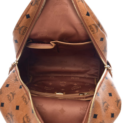 MCM Visetos Medium Stark Backpack Cognac 8 of 10