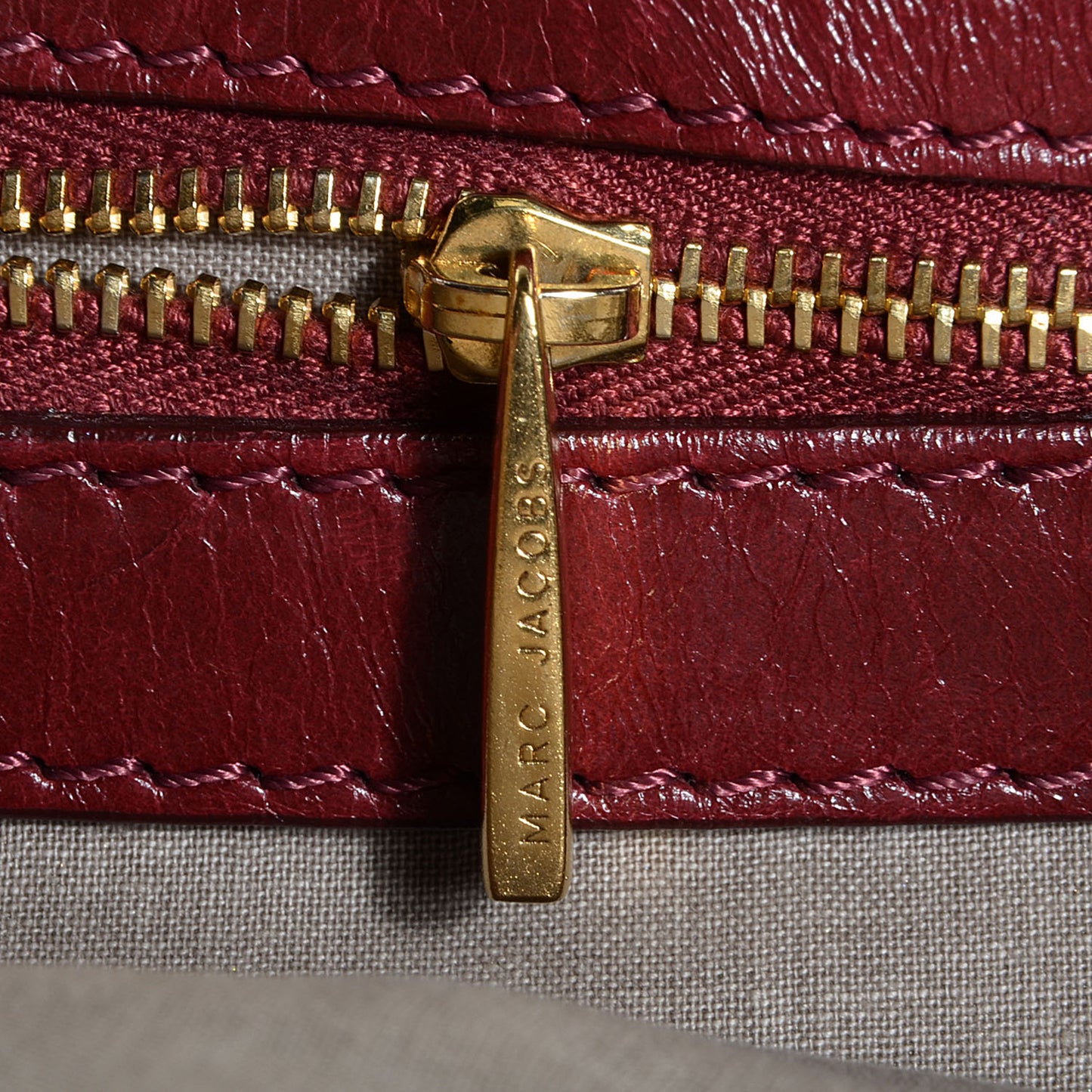 Leather Patchwork Stam Bordeaux