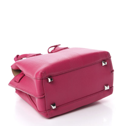 MCM Grained Calfskin Mini Milla Tote Beetroot Pink 4 of 9