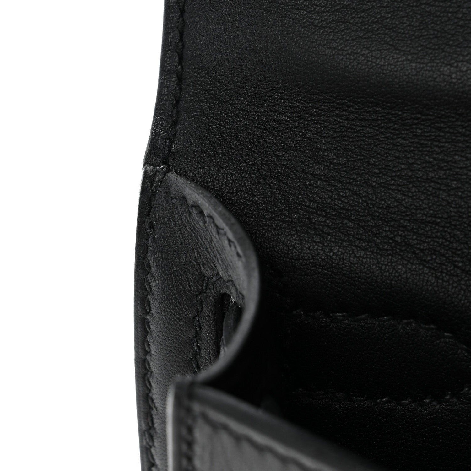 Hermes Swift Kelly Cut Clutch Pochette Black 9 of 12