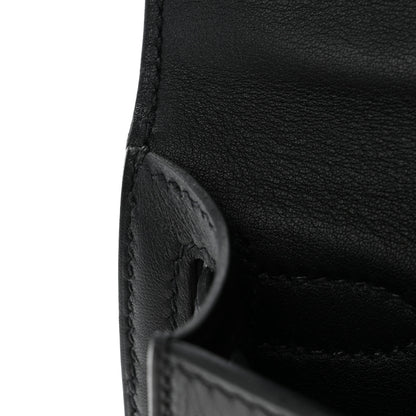 Hermes Swift Kelly Cut Clutch Pochette Black 9 of 12
