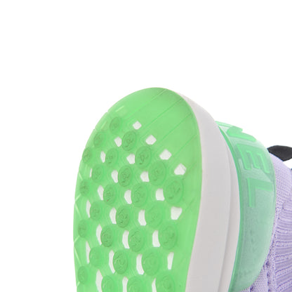 Chanel Knit Quilted Womens CC Sneakers 39.5 Light Purple 13 of 14