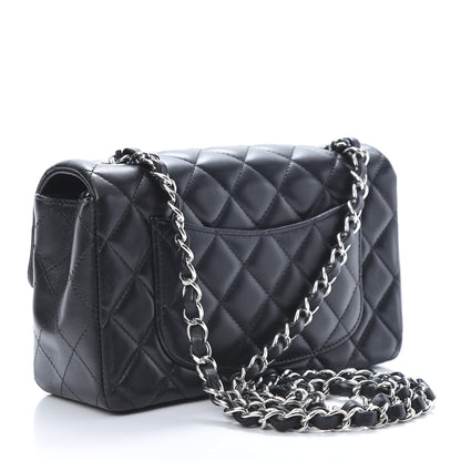 Chanel Lambskin Quilted Mini Rectangular Flap Black 3 of 11