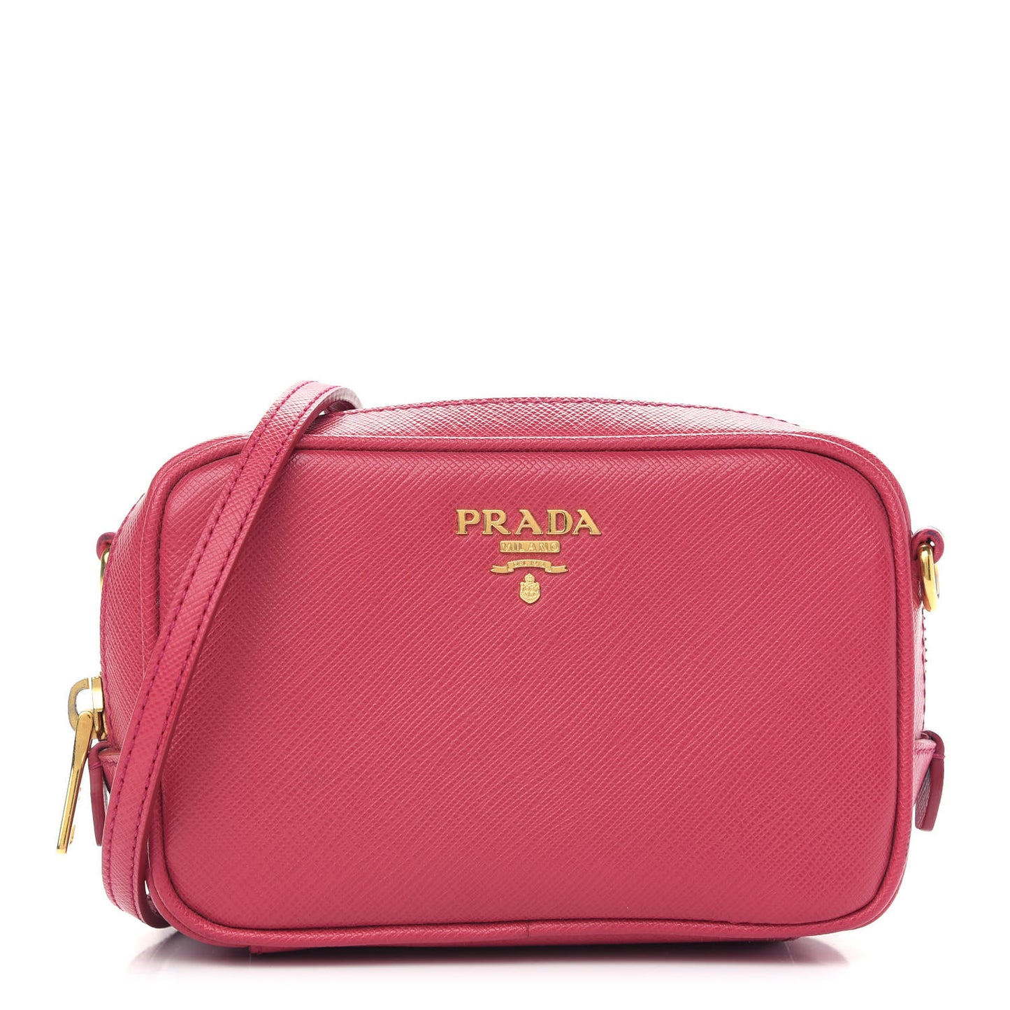 Saffiano Mini Camera Crossbody Bag Peonia