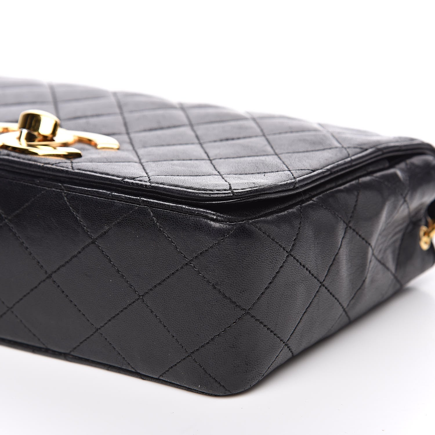 Chanel Lambskin Quilted Small Single Flap Black 9 of 17