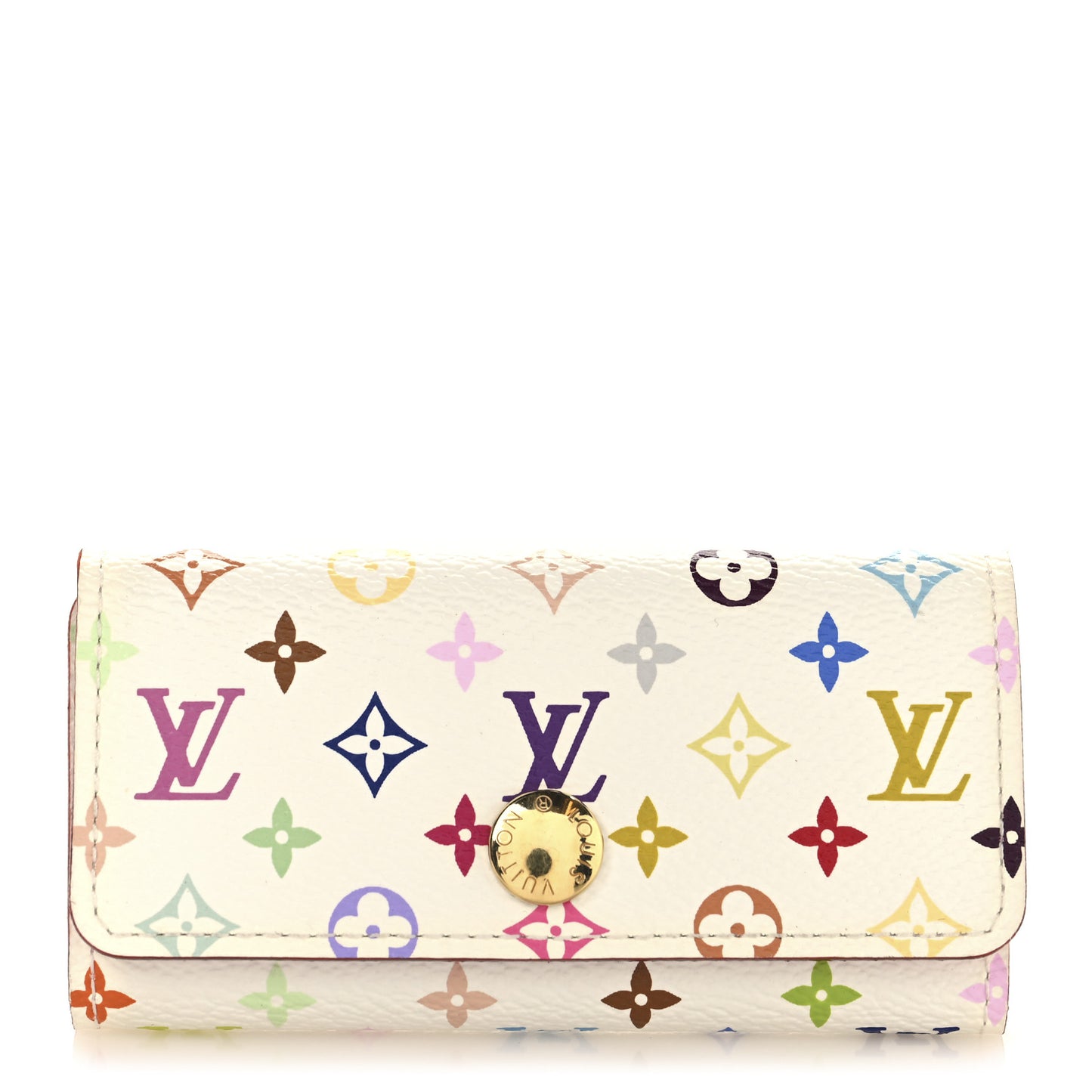 Monogram Multicolor Multicles 4 Key Holder White Litchi