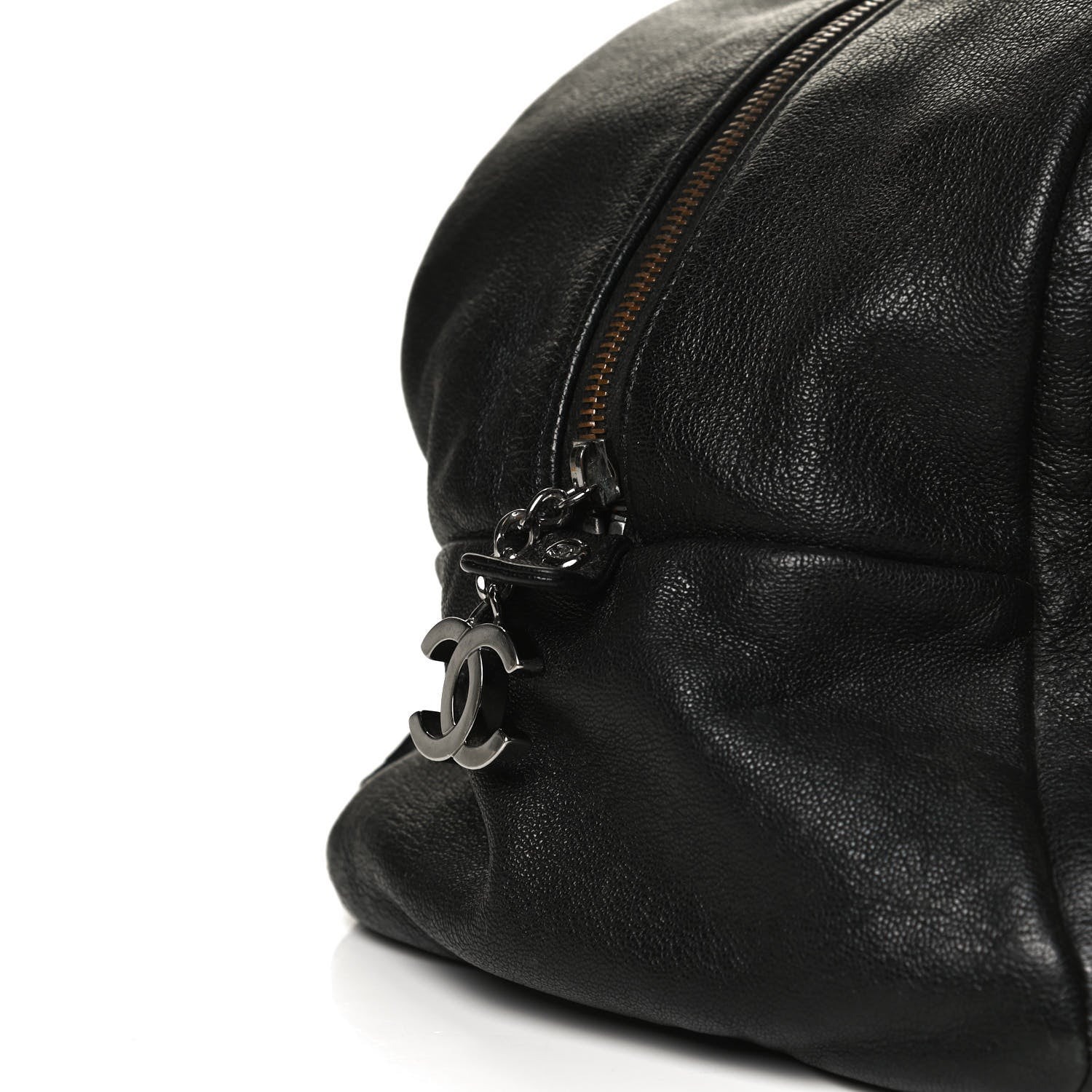 Chanel Goatskin Luxe Ligne Bowler Black 10 of 13