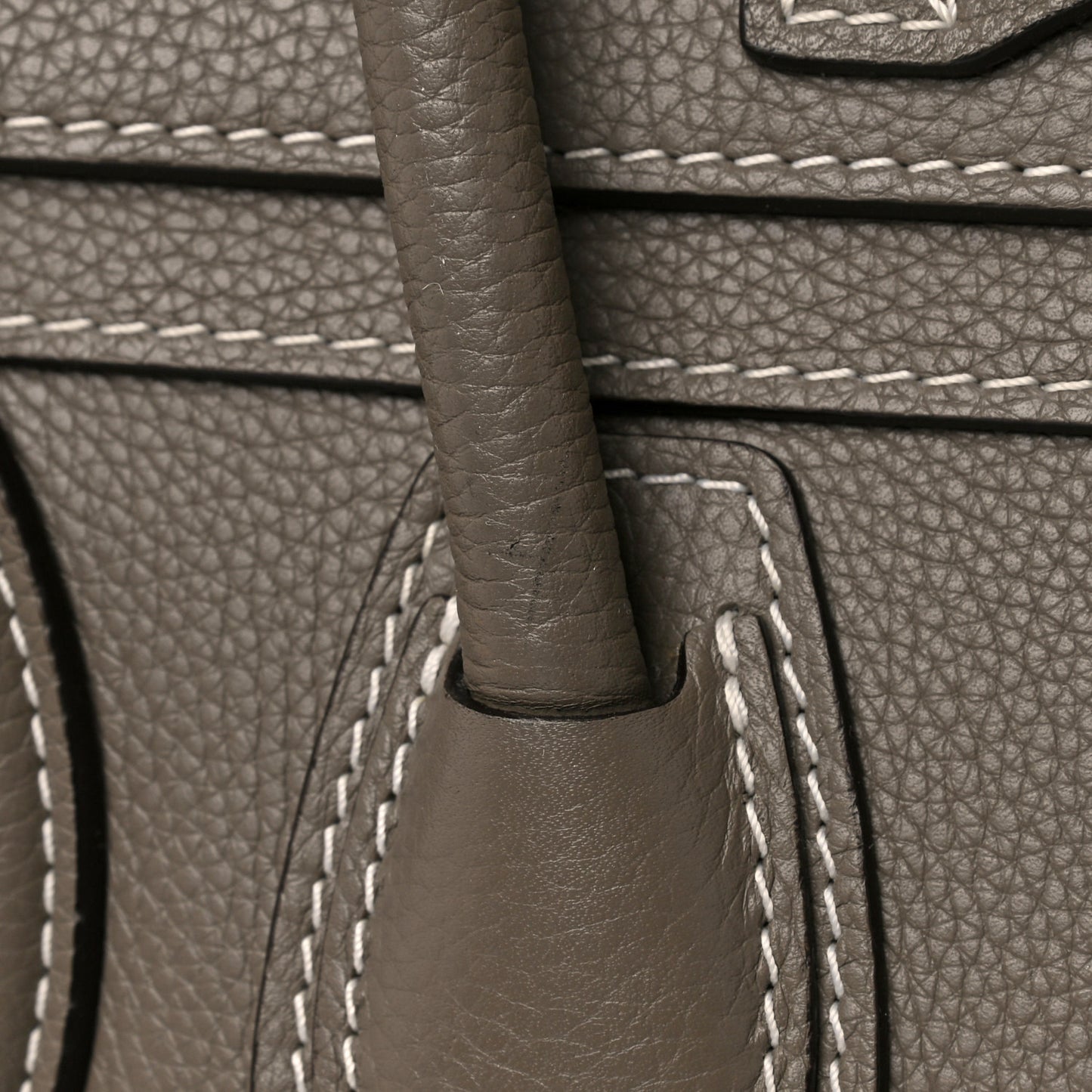 Drummed Calfskin Micro Luggage Souris