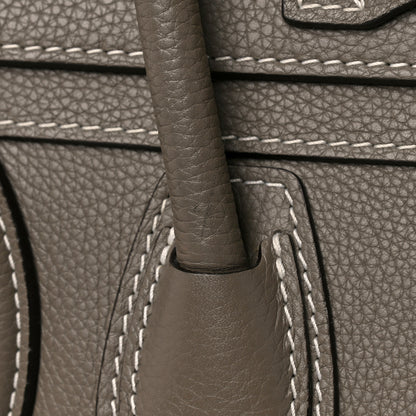 Celine Drummed Calfskin Micro Luggage Souris 12 of 13
