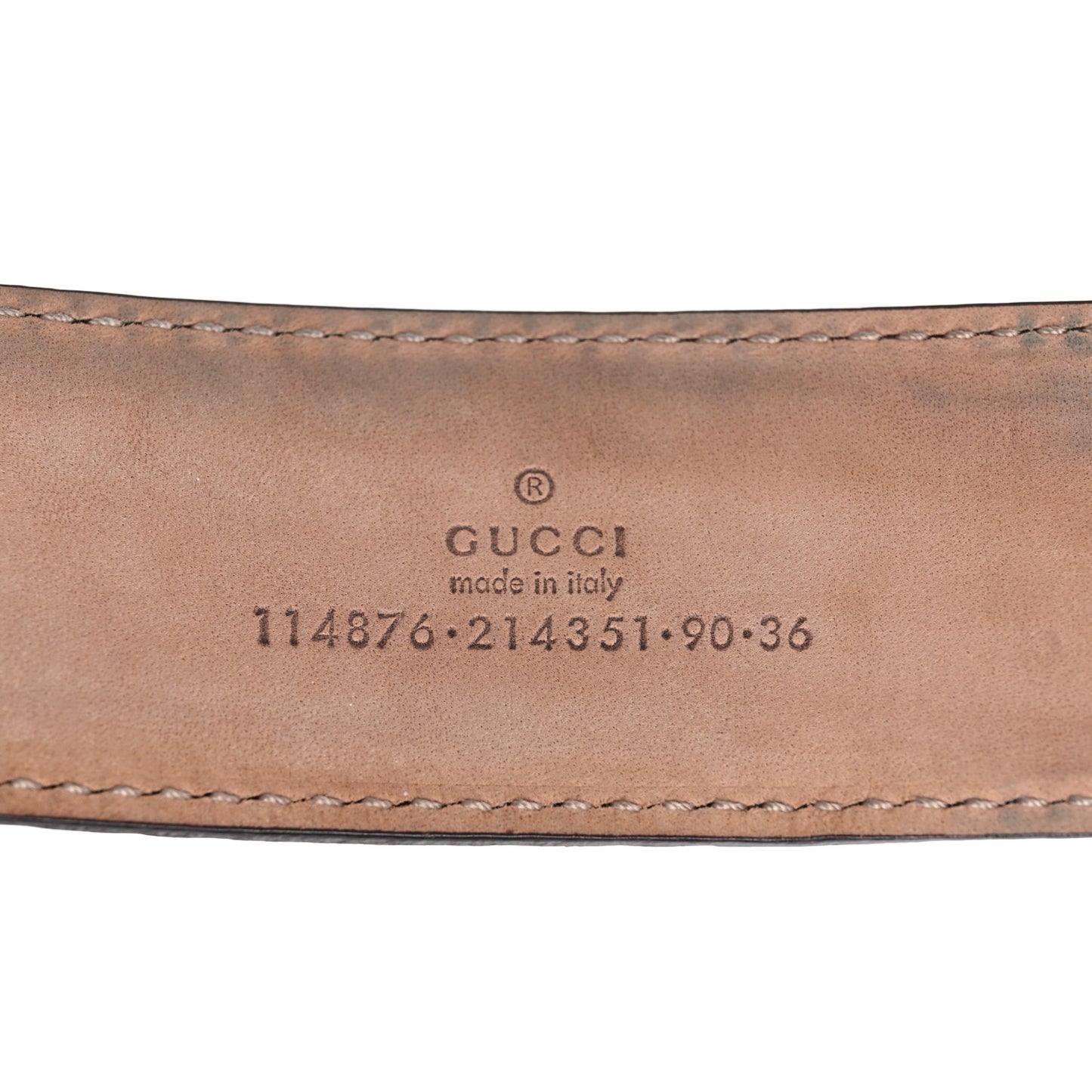 Metallic Guccissima Interlocking G Belt 90 36