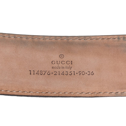 Gucci Metallic Guccissima Interlocking G Belt 90 36 5 of 7