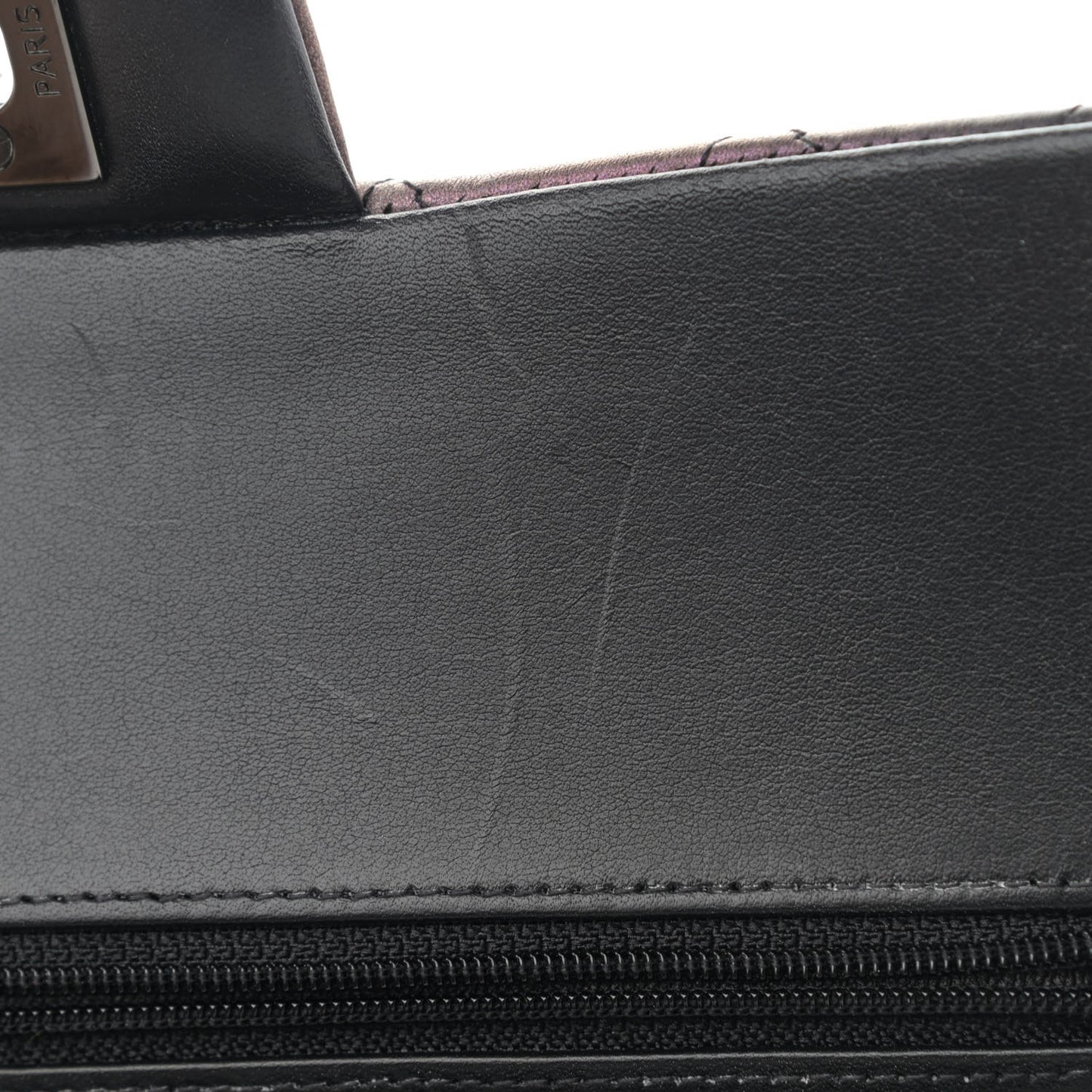 Calfskin Quilted Ombre Medium Double Flap Black