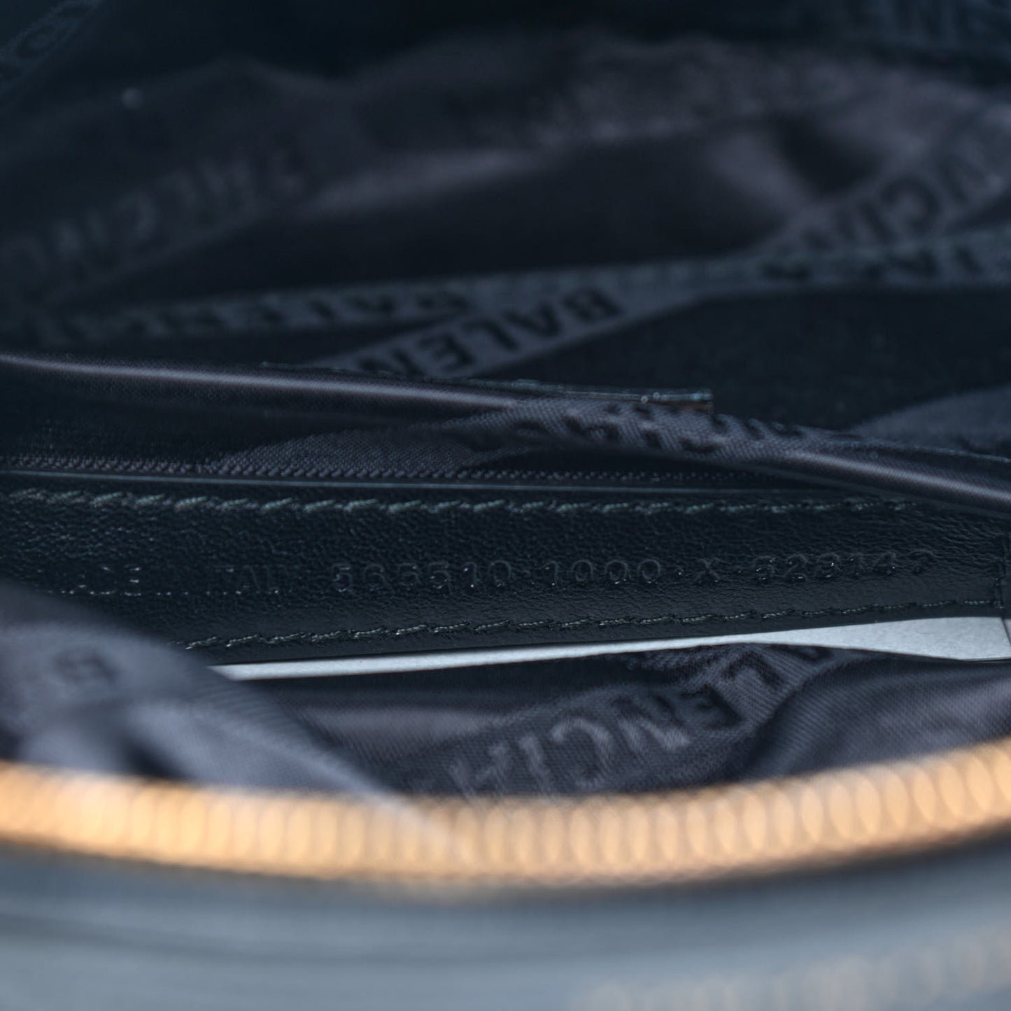 Shiny Goatskin Allover Logo Embossed XXS Souvenir Belt Bag Black
